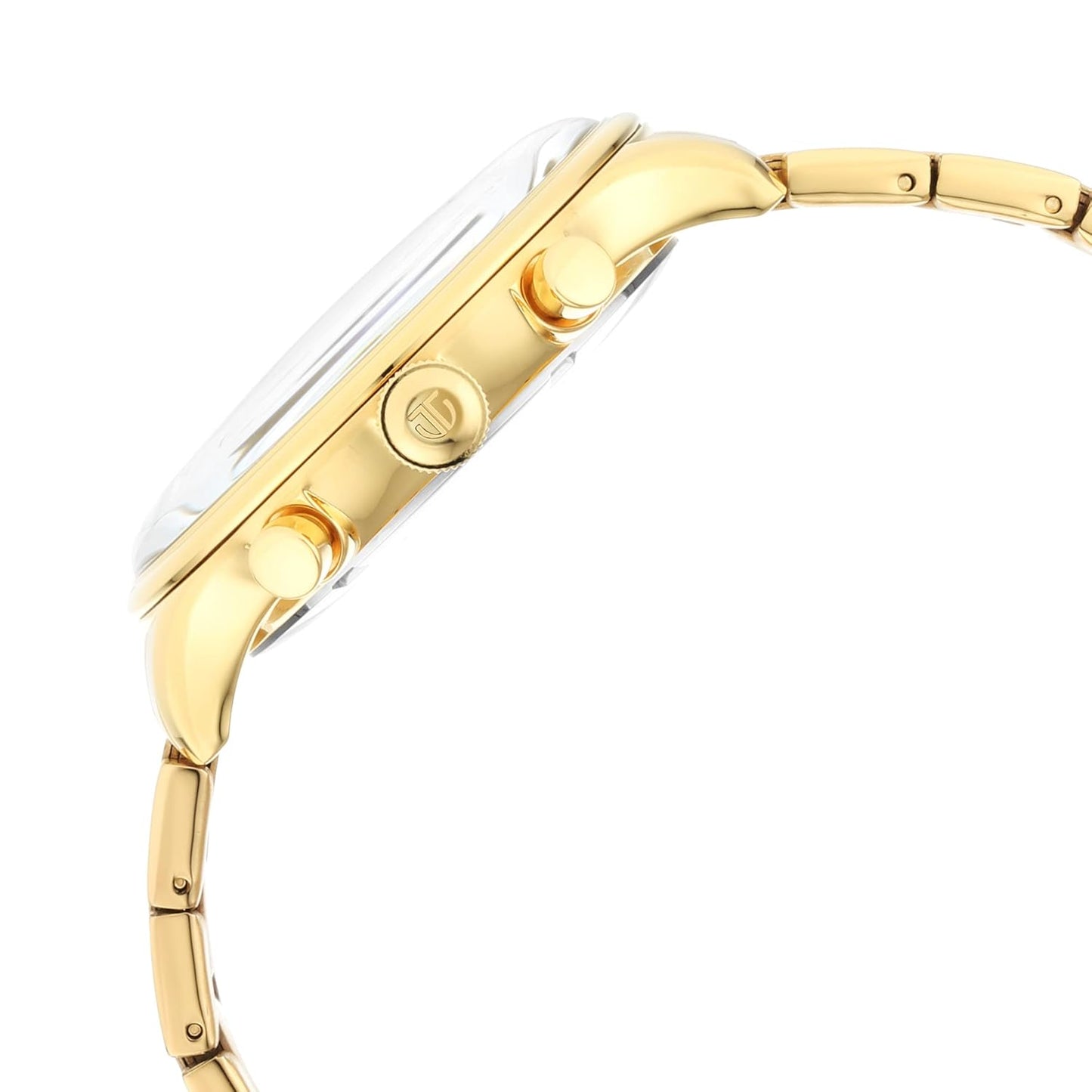 Titan Urban Magic Quartz Multifunction Silver Dial Gold Stainless Steel Strap Watch for Men - NT90102YM01