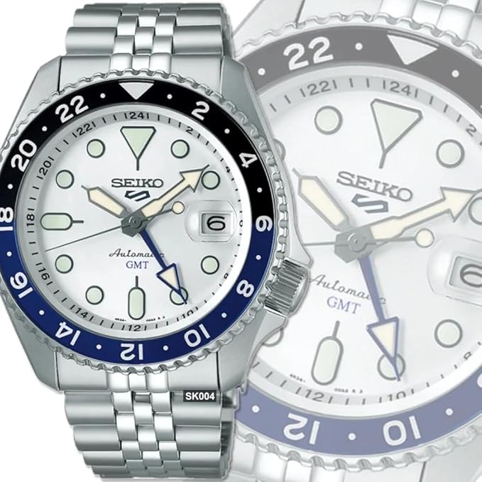 Seiko 5 Sports SKX GMT Sky Blue, Silver Cloud - SSK033K1