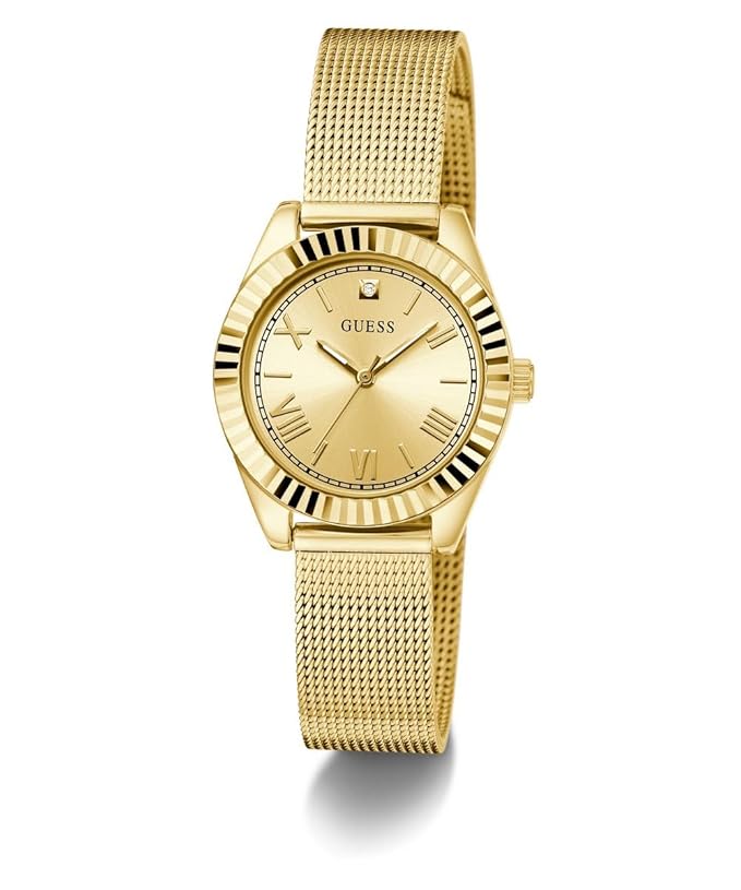 GUESS Mini Luna Champagne Round Dial Analog Women's Watch - GW0842L2