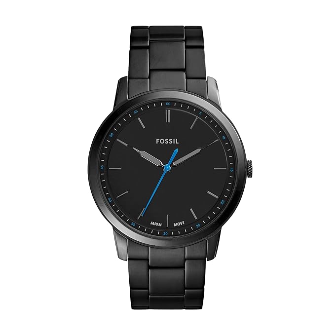 Fossil Analog Black Dial Men's Watch-FS5308 Stainless Steel