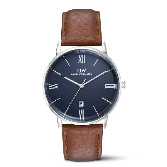 Daniel Wellington Round 42mm Blue Dial Analog Men Watch - DW0DG1800