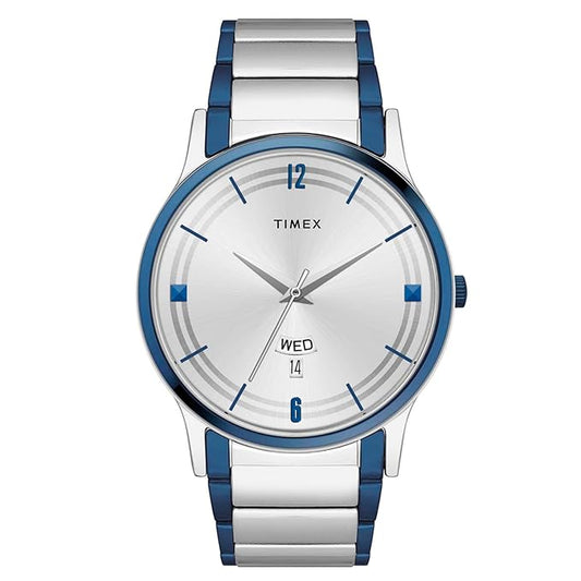 TIMEX Trendline Round 39mm Silver Dial Analog Watch  - For Men TW000R467