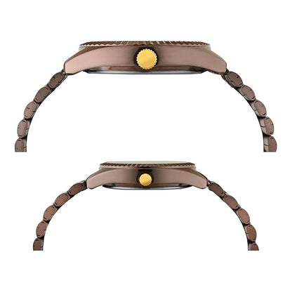 TIMEX Trendline Brown Round Dial Analog Pair Watch - TW00PR344