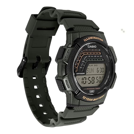 Casio Youth WS-1800-3AVDF Digital Clear Watch Men (A2534)