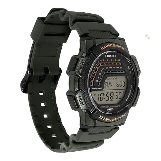 Casio Youth WS-1800-3AVDF Digital Clear Watch Men (A2534)