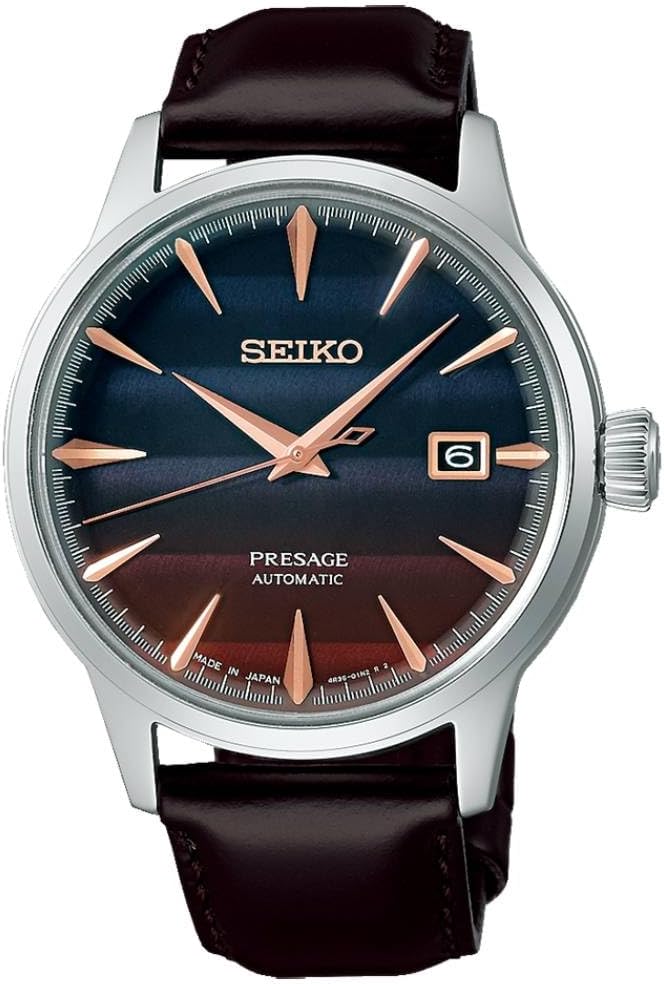 Seiko Limited Edition Presage Cocktail Time Leather Strap Men's Watch SRPK75J1