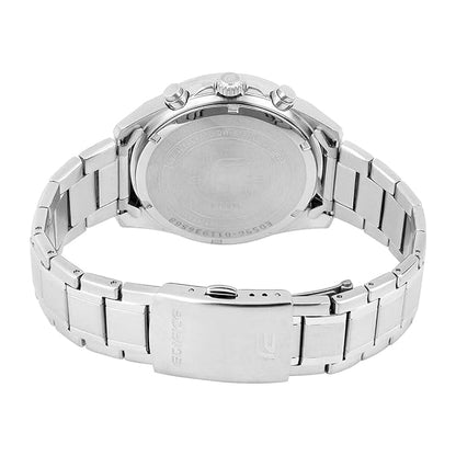 Casio Edifice EFV-650D-1AVUDF Black Analog Dial Silver Stainless Steel Band Men's Watch Chronograph 100M Water Resistant ED596