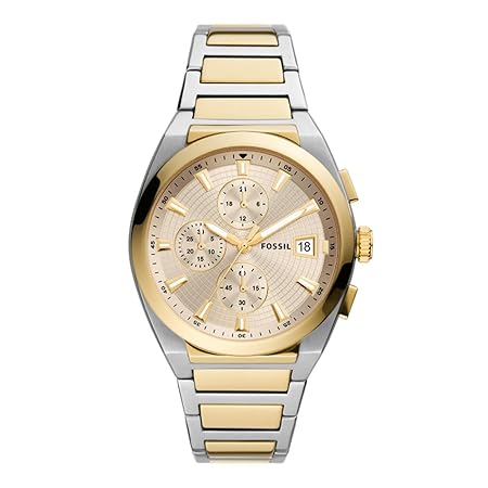 Fossil Everett Analog Gold Dial Men's Watch-FS5796I