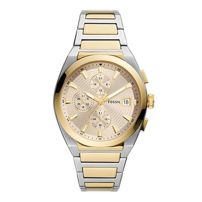 Fossil Everett Analog Gold Dial Men's Watch-FS5796I