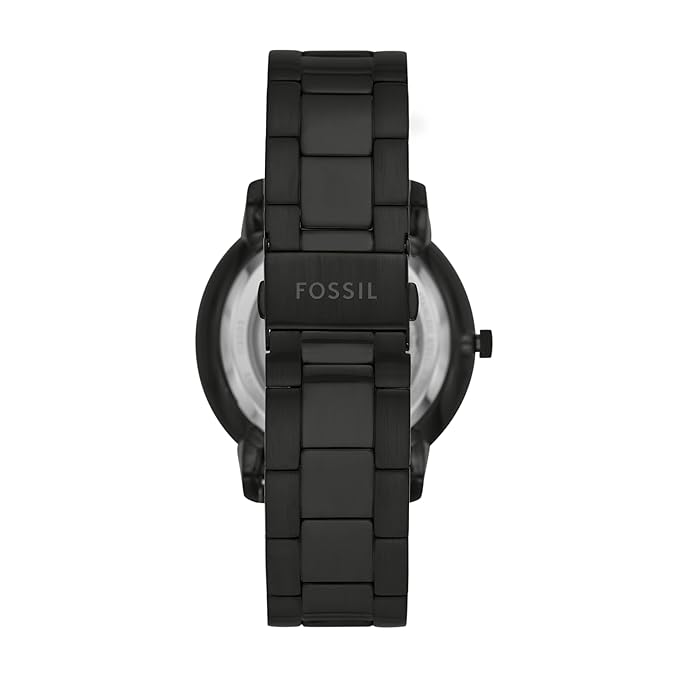 Fossil Men Analog Neutra Automatic Black Dial and Band Automatic Stainless Steel Watch ME3183