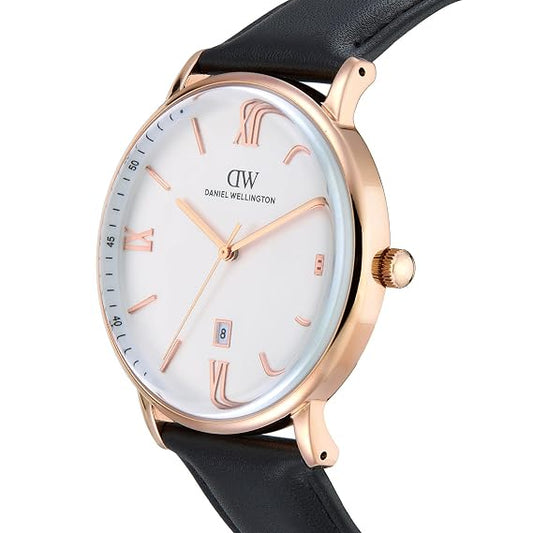 Daniel Wellington Round 42mm White Dial Analog Men Watch - DW0DG1802