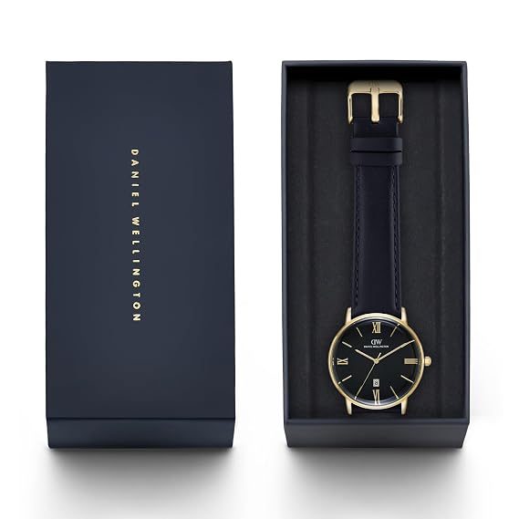 Daniel Wellington Round 42mm Black Dial Analog Men Watch - DW0DG1801