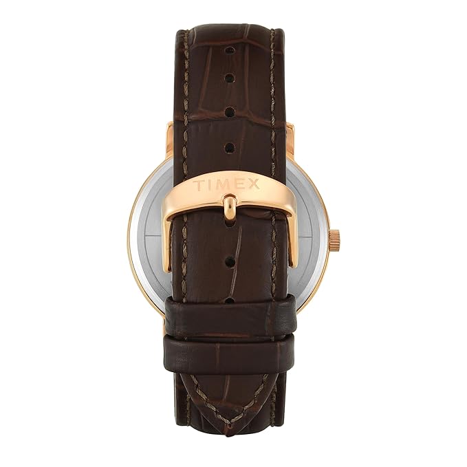 Timex Trendline Men Quartz Blue Dial Multi-Function Leather Watch TWTG12804