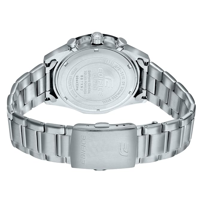 Casio Edifice EFR-573HG-1AVUDF Bluetooth Analog Black Dial Men Watch Silver Stainless Steel Strap (EX540)