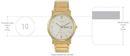 TIMEX Trendline Round 39mm White Dial Analog Watch  - For Men TW000R435