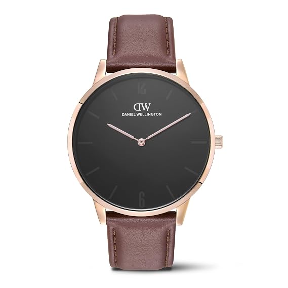 Daniel Wellington Round 42mm Black Dial Analog Men Watch - DW0DG2001