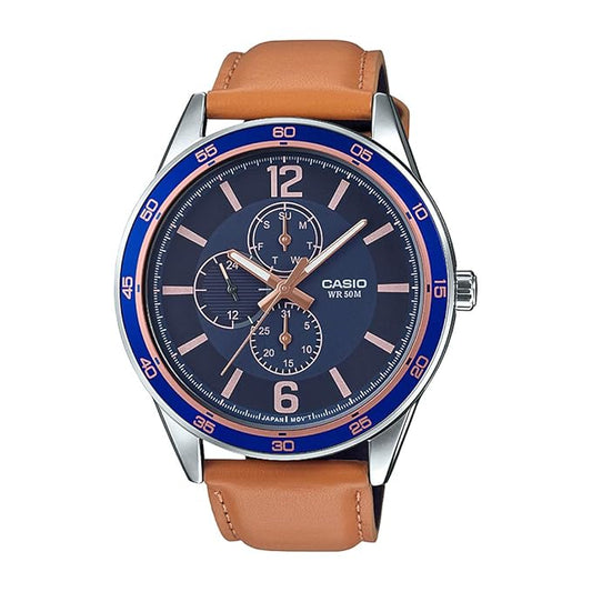 Casio ENTICER MEN Analog Blue Dial Men's Watch - MTP-E319L-2BVDF(A1532)