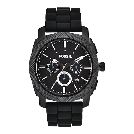 Fossil Machine Chronograph Black Dial Men's Watch-FS4487I