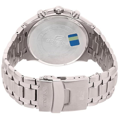 Casio Edifice EF-539D-1A5VDF Analog Black Dial Men Watch Silver Metal Strap (ED368)