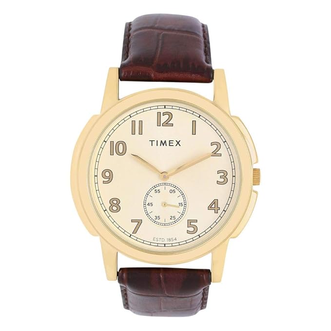TIMEX Analog Champagne Dial Men's Watch-TW000U314