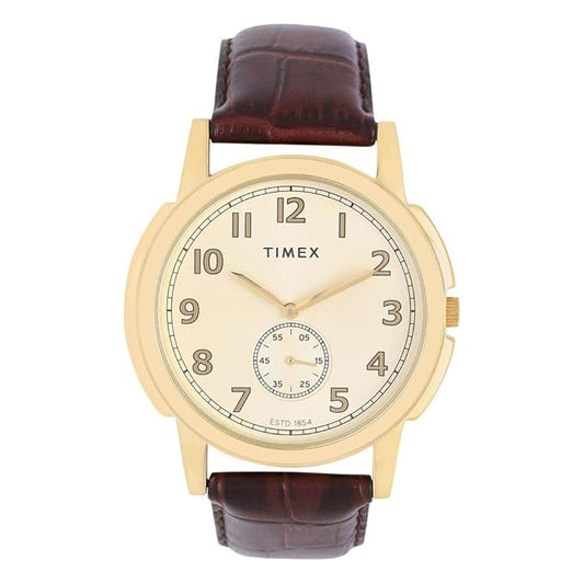 TIMEX Analog Champagne Dial Men's Watch-TW000U314