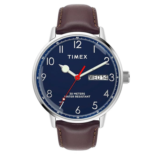 TIMEX Analog Watch for Men with Round Dial & Water Resistant Man's Wrist Watches TWEG25400