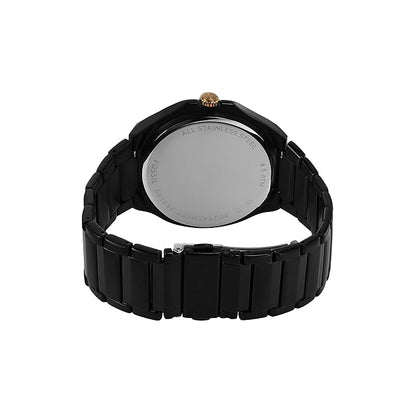 Fossil Evanston Black Quartz Stainless Steel Watch BQ2645SET