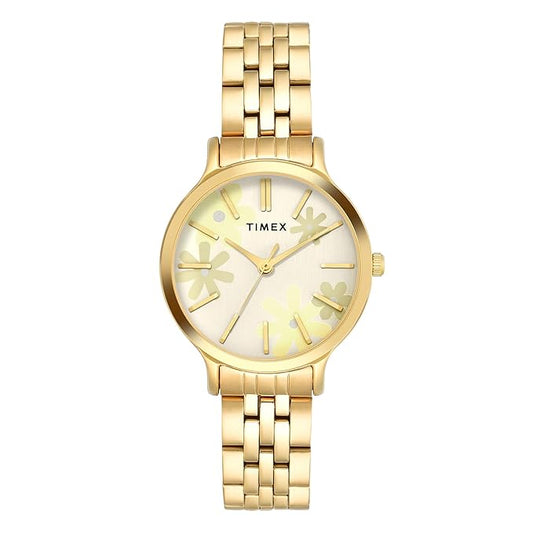 TIMEX Analog Watch for Woman with Round Dial & Water Resistant Women's Wrist Watches - TWTL12313