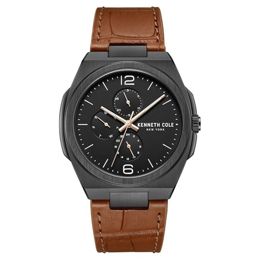 Kenneth Cole Quartz Multifunction Black Dial Watch for Men ntkcwgf0016201mn