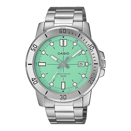 Casio Enticer Men MTP-VD01D-3E1VUDF Analog Turquoise Blue Dial Men (A2336)