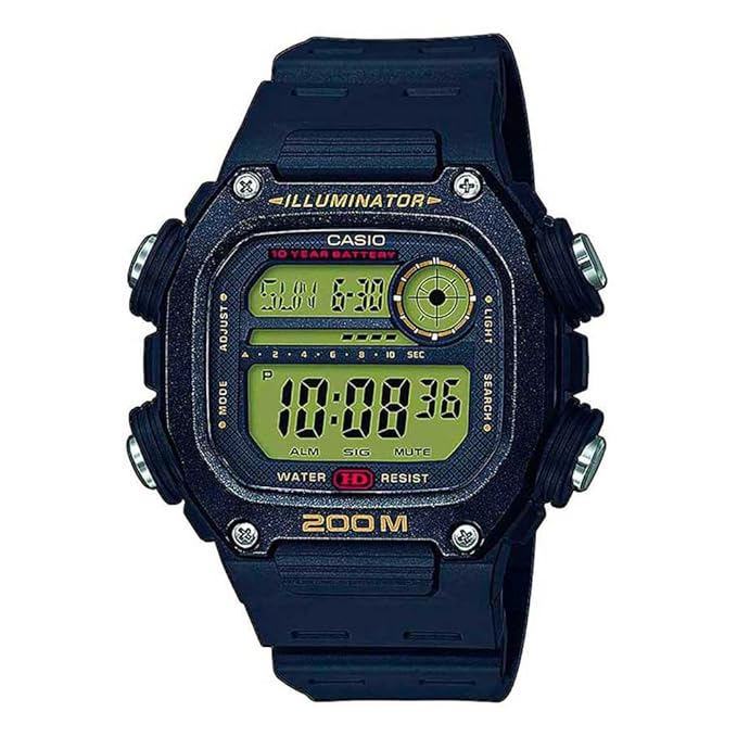 Casio Digital Black Dial Men's Watch-DW-291H-9AVDF (I118)