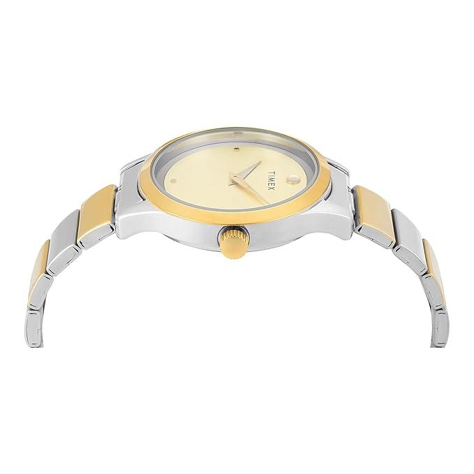 Timex Trendline Round 32mm Champagne Dial Analog Women Watch - TWTL13701