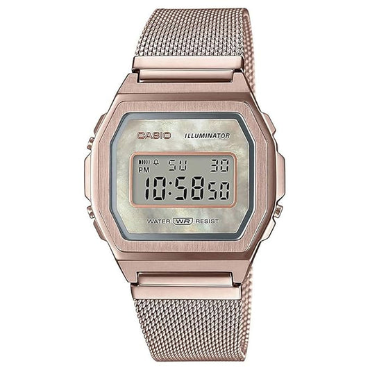Casio Digital Unisex Watch (Dial Colored Strap) - D195