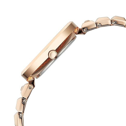 Titan Raga Contempore Quartz Rose Gold Round Dial Men's Watch | Brass Solid Link Strap Material | Watches for Man | Watches for Men Analog - 2775WM01F