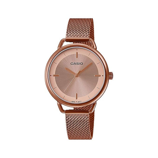 Casio Enticer Analog Rose Gold Dial Women's Watch - LTP-E413MR-9ADF (A1799)