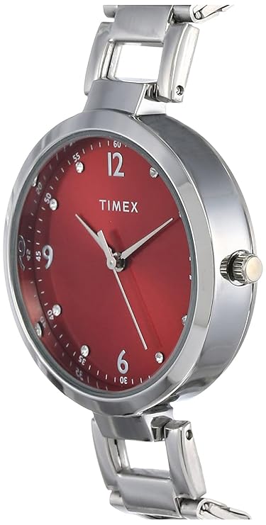 TIMEX Analog Watch for Woman with Round Dial & Water Resistant Women's Wrist Watches - TW000X203