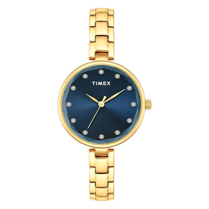 Timex Trendline Round 21mm Green Dial Analog Women Watch - TWEL21701
