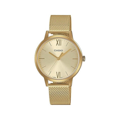 Casio Enticer Ladies Analog Gold Dial Women's Watch-LTP-E157MG-9ADF - A1789