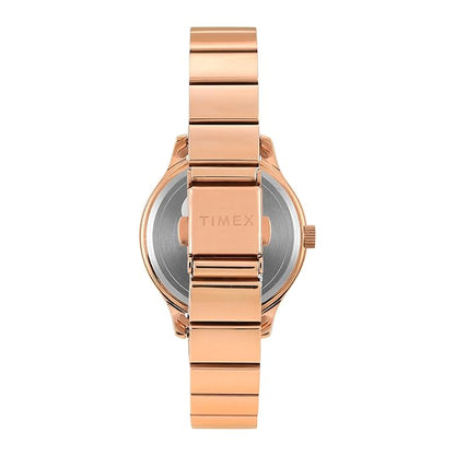 Timex Classics Women Quartz Blue Dial Analog Stainless Steel Watch TWTL13703