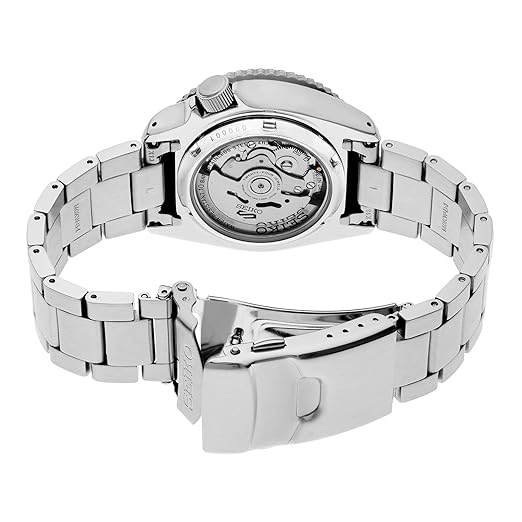 Seiko Stainless Steel Men 5 Sports Petrol Blue Dial 'Checker Flag' Analogue Special Edition-Srpk65K1, Bandcolor-Silver