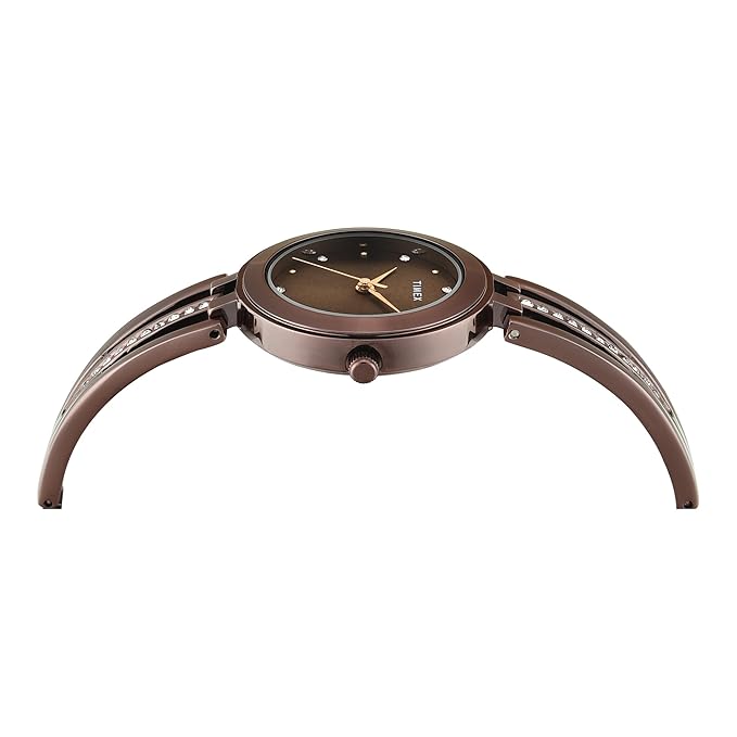 TIMEX Brown Round Dial Analog Women's Watch - TWTL10324
