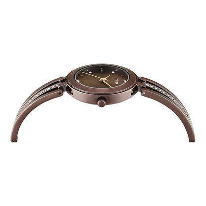 TIMEX Brown Round Dial Analog Women's Watch - TWTL10324