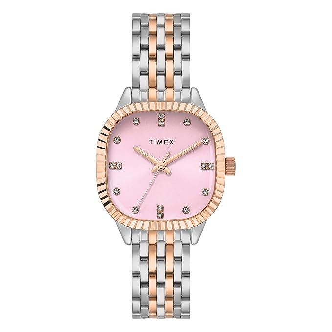 TIMEX Trendline Square 29mm Pink Dial Analog Women Watch - TWEL27302