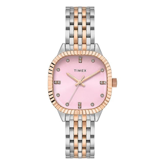 TIMEX Trendline Square 29mm Pink Dial Analog Women Watch - TWEL27302