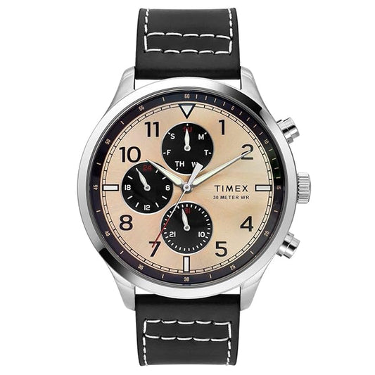 TIMEX Analog Watch for Men with Round Dial & Water Resistant Man's Wrist Watches - TWEG23900