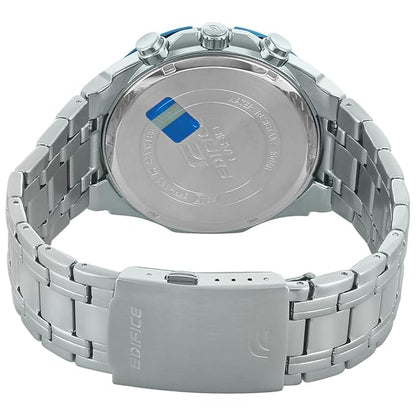 Casio Edifice EFR-539D-1A2VUDF Black Analog Dial Silver Stainless Steel Band Men's Watch Chronograph 100M Water Resistant EX190