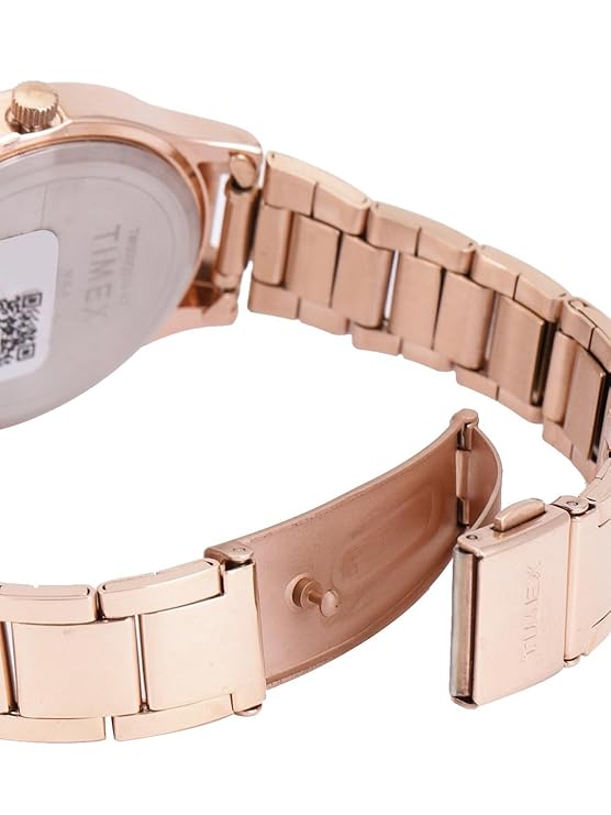 Timex Fashion Rose Gold Dial Women Watch-TW000Q810