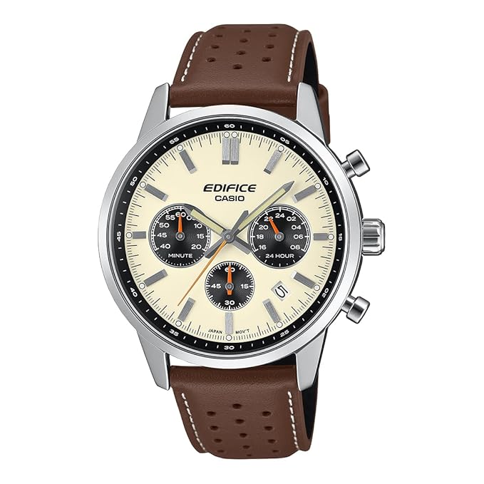 Casio Edifice EFR-575L-7ADF Analog Cream Dial Men (ED657)