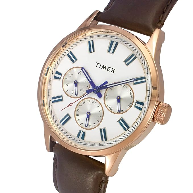 TIMEX Analog Watch for Men with Round Dial & Water Resistant Man's Wrist Watches - TWEG19908