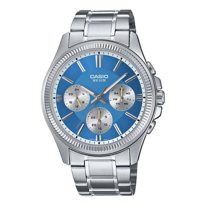 Casio Enticer Analog Blue Dial Men MTP-1375D-2A2VDF (A2229)